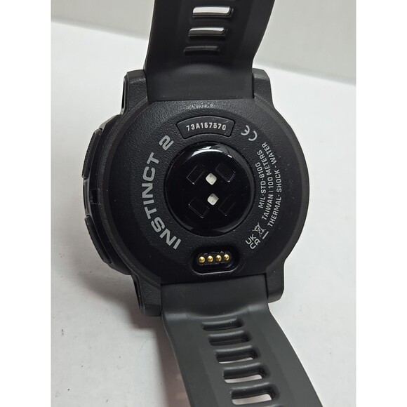 Garmin Instinct 2 Rugged GPS Outdoor Smartwatch Graphite 48mm Tested Works - Picture 10 of 11